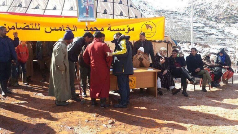عمليات التكافل والتضامن بالمناطق الجبلية بسبب كثافة الثلوج