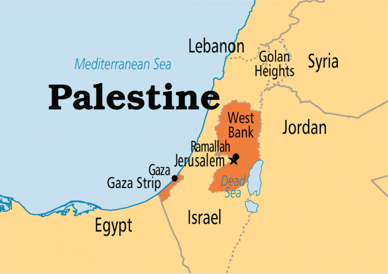 جدل حول كتاب مدرسي يزيل فلسطين من الخريطة