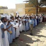 احتجاجات طلاب مركز تكوين العلماء من جديد أمام الرئاسة