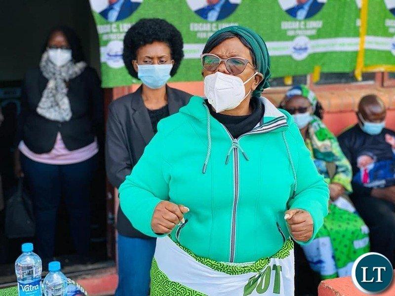 Nkandu Luo says Zambians have made up their mind to vote for PF, and wonders where UPND is getting their confidence Nkandu Luo says Zambians have made up their mind to vote for PF, and wonders where UPND is getting their confidence