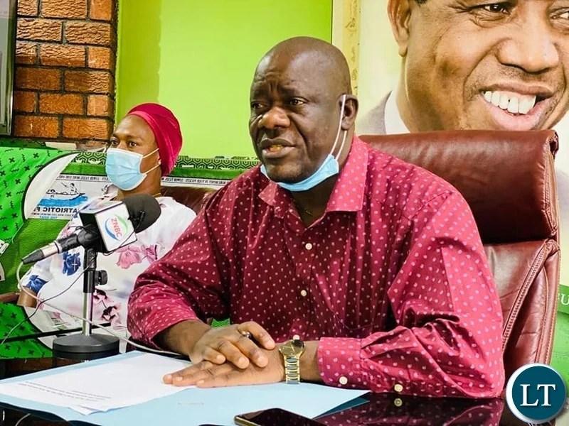 PF rejects calls for National Prayers to Celebrate Elections, The Elections were not Free and Fair- Davies Mwila PF rejects calls for National Prayers to Celebrate Elections, The Elections were not Free and Fair- Davies Mwila