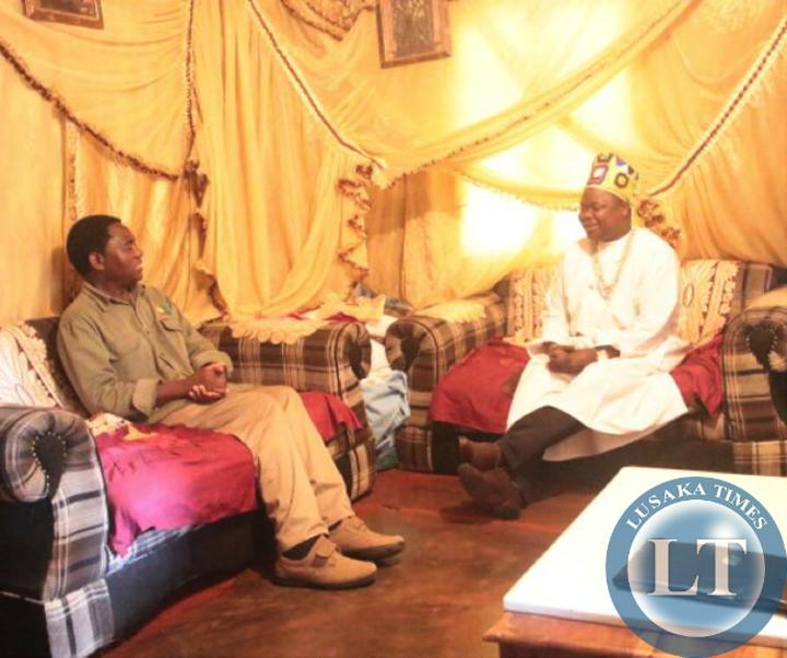 Senior Chief Puta wants to go to court over the re-demarcation of the border line between Zambia and DRC Senior Chief Puta wants to go to court over the re-demarcation of the border line between Zambia and DRC