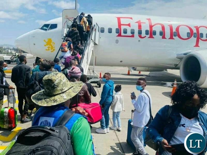 Zambia Evacuates 31 of its nationals out of Ethiopia as rebel conflict heightens Zambia Evacuates 31 of its nationals out of Ethiopia as rebel conflict heightens