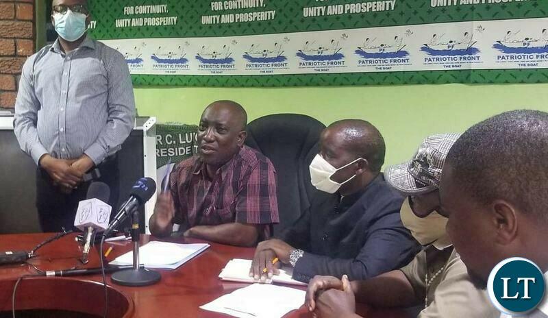 PF rejects the Results of the Kabwata By-Election PF rejects the Results of the Kabwata By-Election