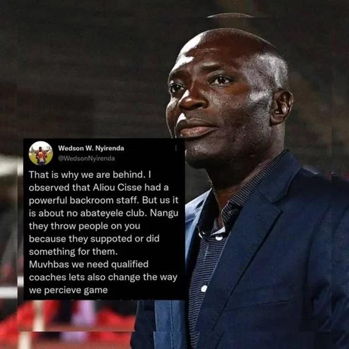 Wedson Nyirenda Praises Cisse And The Senegalese FA And Calls For Changes Back Home Wedson Nyirenda Praises Cisse And The Senegalese FA And Calls For Changes Back Home