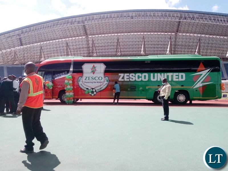 CB Ministers and Government Officials Slammed for leaving offices to Unveil a ZESCO Football Team Bus CB Ministers and Government Officials Slammed for leaving offices to Unveil a ZESCO Football Team Bus
