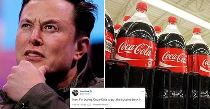 Elon Musk says he now wants to buy Coca-Cola and ‘put the cocaine back in’ Elon Musk says he now wants to buy Coca-Cola and ‘put the cocaine back in’