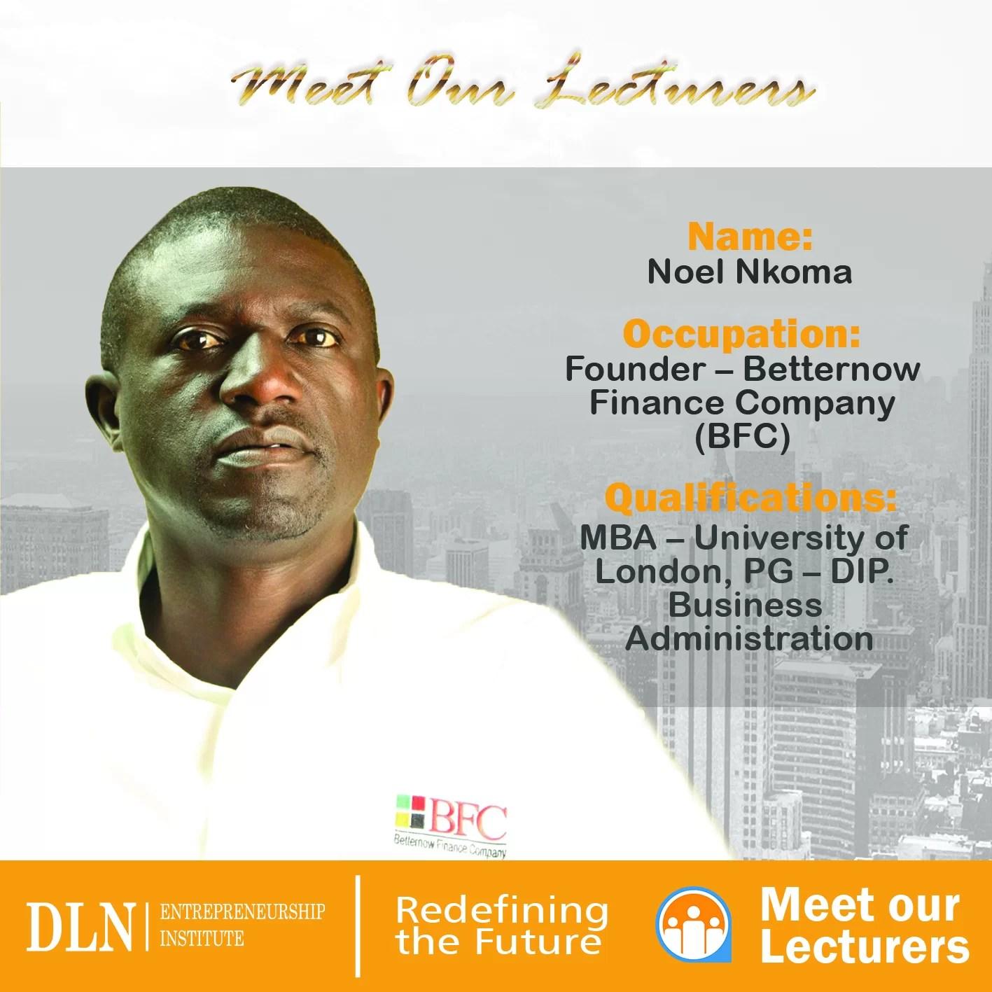 The fall and rise of Noel Nkhoma: From selling Chickens to Running the fastest growing Micro Finance Firm The fall and rise of Noel Nkhoma: From selling Chickens to Running the fastest growing Micro Finance Firm