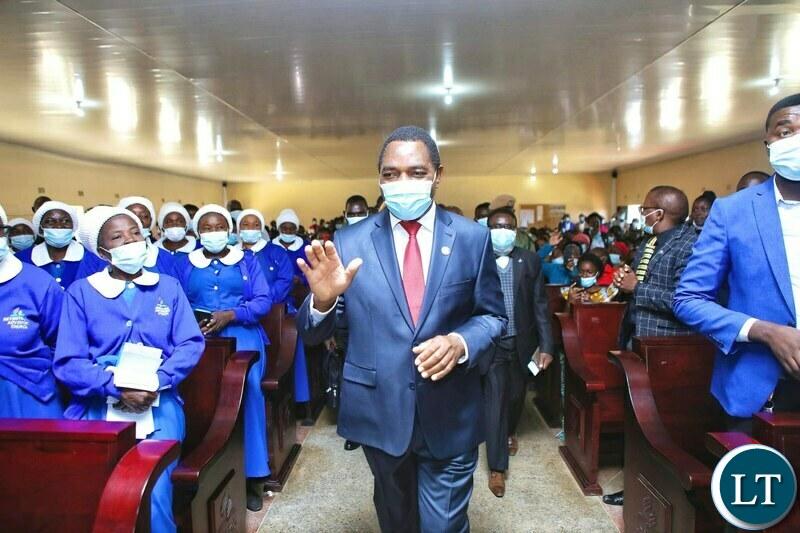 President Hichilema urges the Church to take the country to the desired level President Hichilema urges the Church to take the country to the desired level