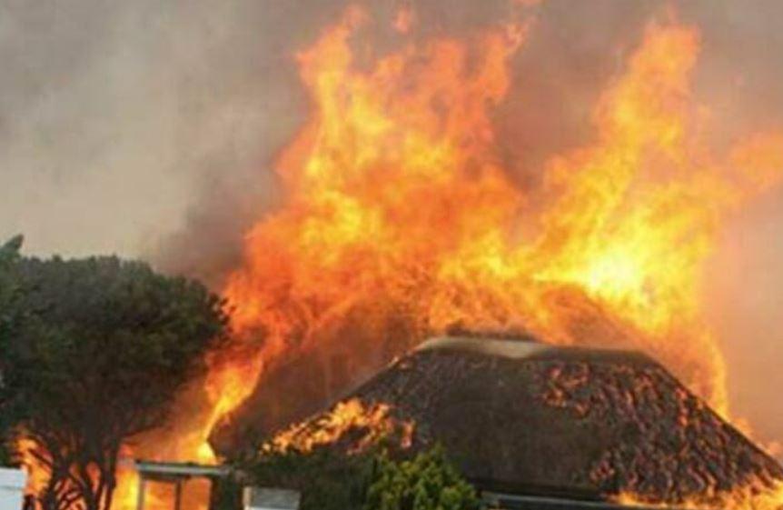 Fire destroys a house in Kanchibiya Town Fire destroys a house in Kanchibiya Town
