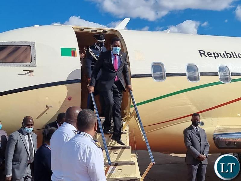 President Hichilema in Livingstone President Hichilema in Livingstone