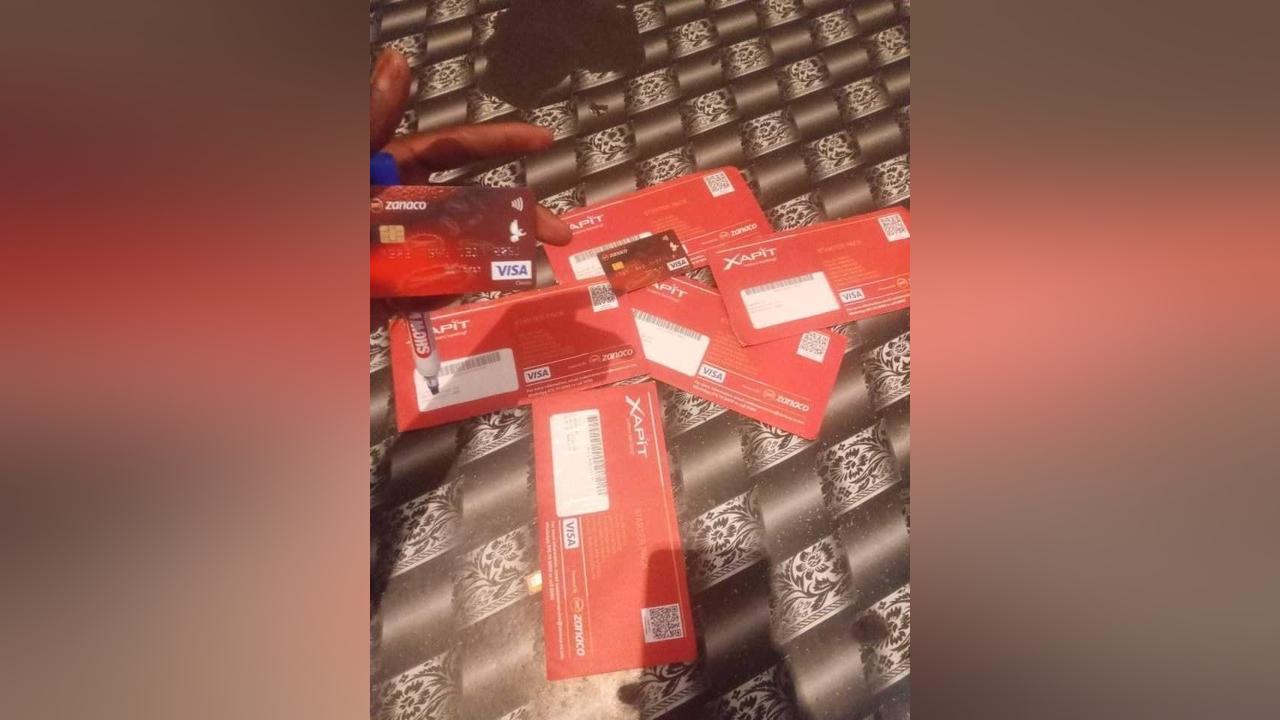 POLICE IN LUSAKA ZAMBIA ARREST TWO PEOPLE FOUND IN POSSESSION OF 119 ZANACO ATM CARDS AND 93 SIM CARDS POLICE IN LUSAKA ZAMBIA ARREST TWO PEOPLE FOUND IN POSSESSION OF 119 ZANACO ATM CARDS AND 93 SIM CARDS