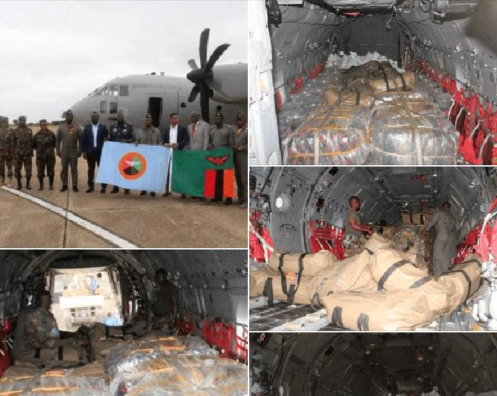 Relief Aid Worth More Than $1 Million From The Zambian Govt Jets Into Malawi In Response To Cyclone Freddy Relief Aid Worth More Than $1 Million From The Zambian Govt Jets Into Malawi In Response To Cyclone Freddy