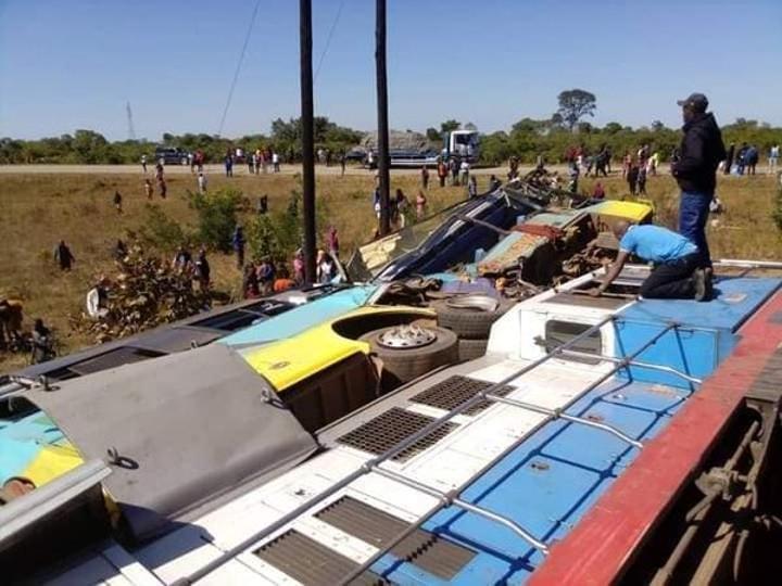 Six Perish, 58 Injured in Train-Bus Collision Six Perish, 58 Injured in Train-Bus Collision
