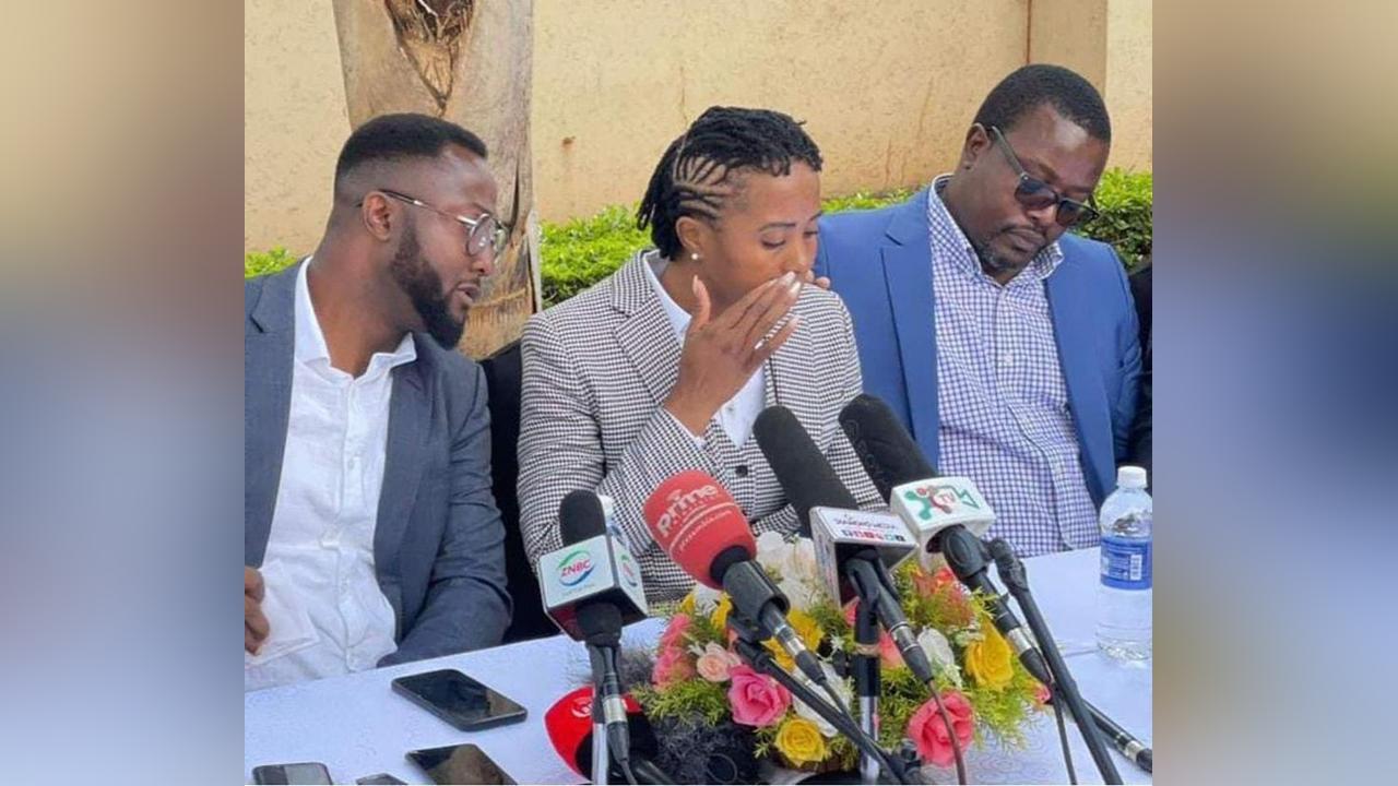 Tasila cries as she accuses the state for persecution Tasila cries as she accuses the state for persecution