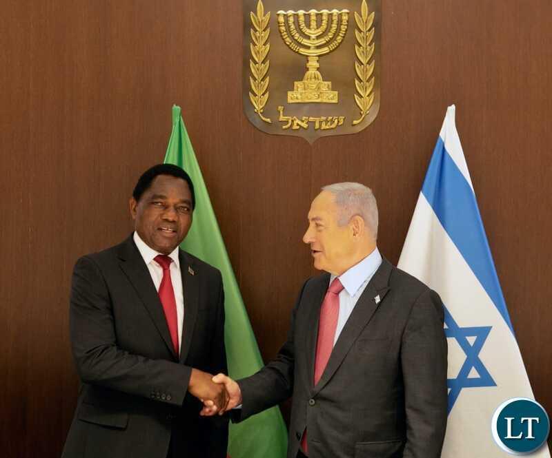 President Hakainde Hichilema meets Israeli Prime Minister Benjamin Netanyahu President Hakainde Hichilema meets Israeli Prime Minister Benjamin Netanyahu