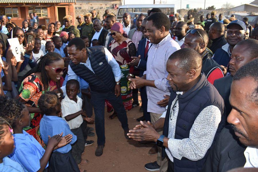President Hichilema visits Matero After Care Center President Hichilema visits Matero After Care Center