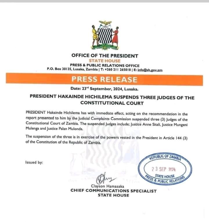 Constitutional lawyer challenges the suspension of Concourt Judges, seeks their reinstatement as suspension was illegal and unconstitutional Constitutional lawyer challenges the suspension of Concourt Judges, seeks their reinstatement as suspension was illegal and unconstitutional
