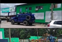 Police Deployed to PF Secretariat to Ensure Safety Police Deployed to PF Secretariat to Ensure Safety