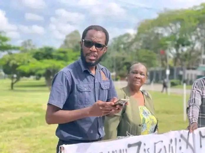 Police Arrest Kasonde Mwenda at Parliament Grounds Police Arrest Kasonde Mwenda at Parliament Grounds