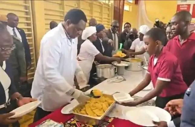 Hichilema Expands Nationwide School Feeding Program Hichilema Expands Nationwide School Feeding Program