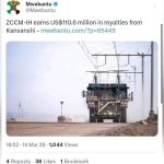 FQM Pays ZCCM-IH $110 Million From $4.7 Billion Profit FQM Pays ZCCM-IH $110 Million From $4.7 Billion Profit