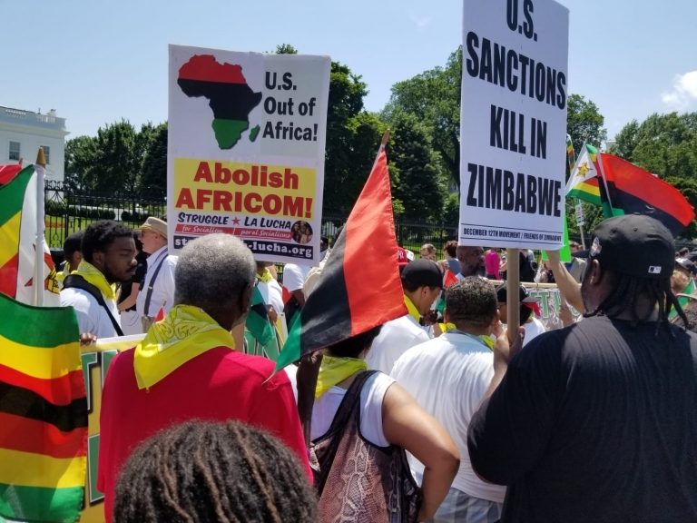 PICTURES: May 25 Protest At White House Against Sanctions on Zimbabwe