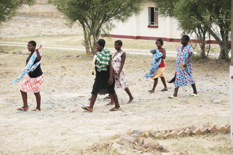 Mothers walk 24km for 2 cups of porridge