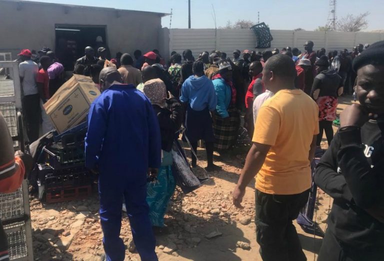 Residents storm Natbake bakery after spending cold nights in bread queues