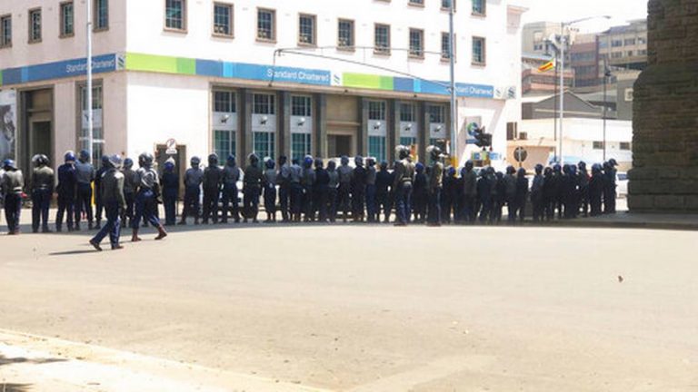 Police patrol Zimbabwe capital before anti-government demos