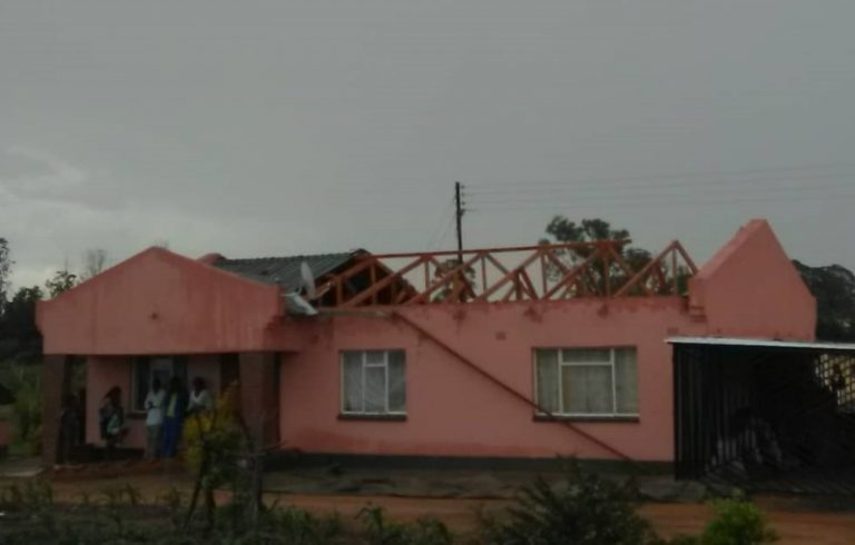 School wrecked by freak storm
