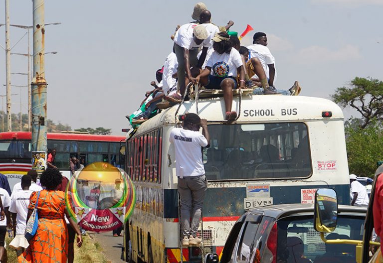 Zanu PF supporters left stranded by hired buses after attending Mnangagwa