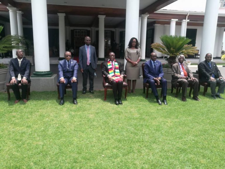 President Mnangagwa Swears In Justice Ndewere Tribunal