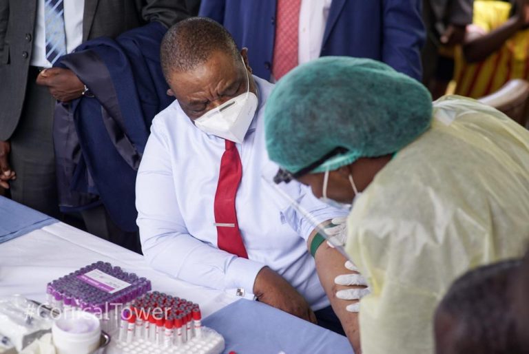 VP Chiwenga Vaccinated Against Coronavirus