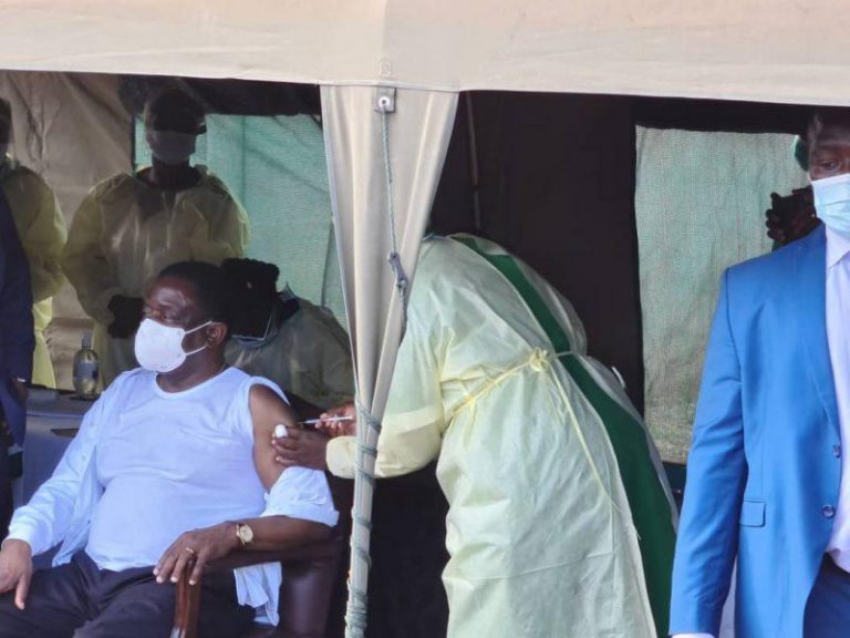BREAKING: Mnangagwa Finally Gets Covid-19 Jab