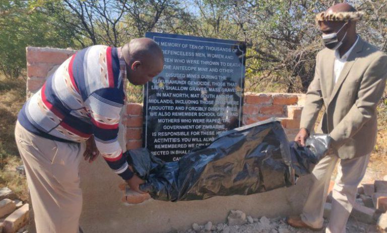 Bhalagwe Gukurahundi Plaque ‘Stolen’