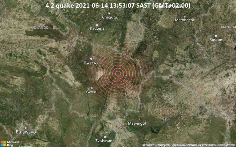 Earthquake Strikes Near Gweru