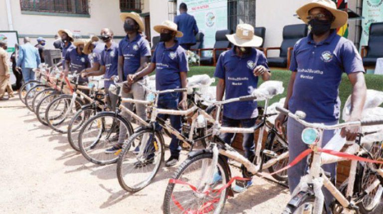 92 Mash East HIV Volunteers Receive Bicycles