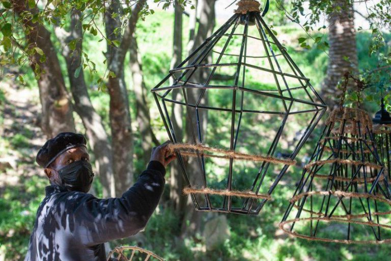 Homeless Zim Man Makes Unique Lampshades From Recycled Material In Cape Town