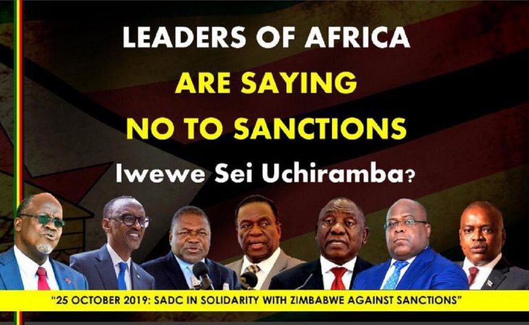SADC Calls For Immediate & Unconditional Removal Of All Sanctions Imposed On Zimbabwe