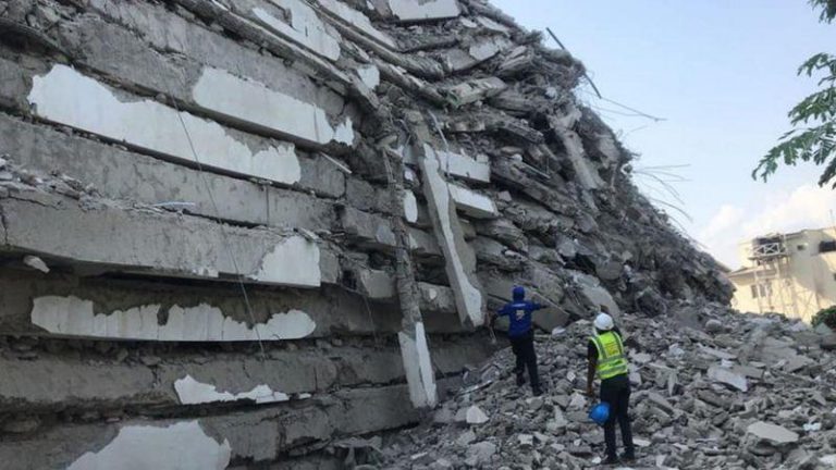 Nigeria Ikoyi Building Collapse: Race To Find Survivors