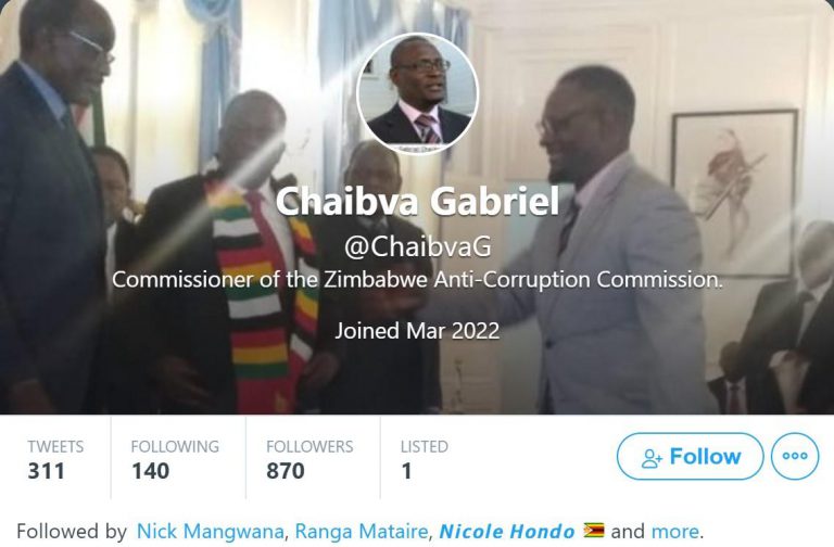 ZACC Commissioner Chaibva Disowns Twitter Account After “Offensive” Post