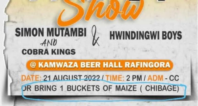Simon Mutambi Disowns Bucket Of Maize Entrance Charge Poster