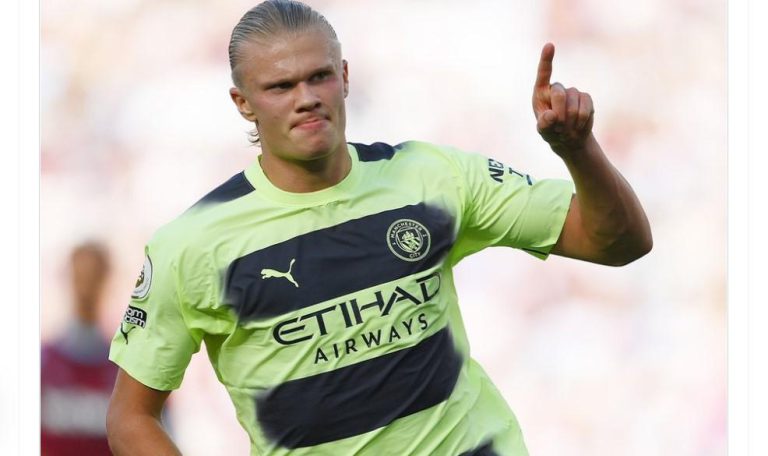 Manchester City On Top Of The EPL Table As Haaland Makes History