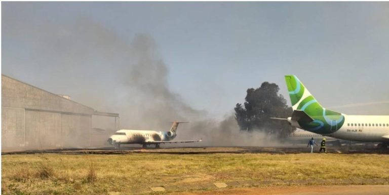 Two Non-operational Planes “Affected By Fire” Near OR Tambo Airport