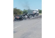 Bulawayo-bound Tanker Catches Fire Bulawayo-bound Tanker Catches Fire