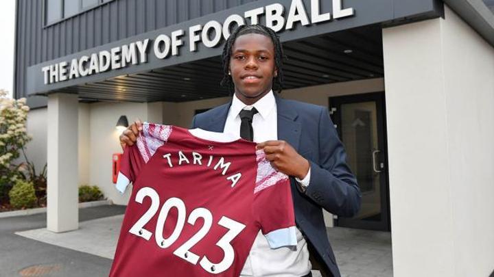 Zim prospect Sean Tarima inks first professional contract at West Ham United