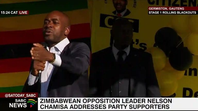 Chamisa's South African Rally Broadcast Live On SABC News