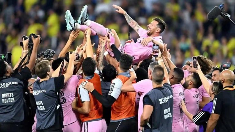 Lionel Messi Wins His 1st North American Soccer Trophy As Inter Miami Lifts The League Cup