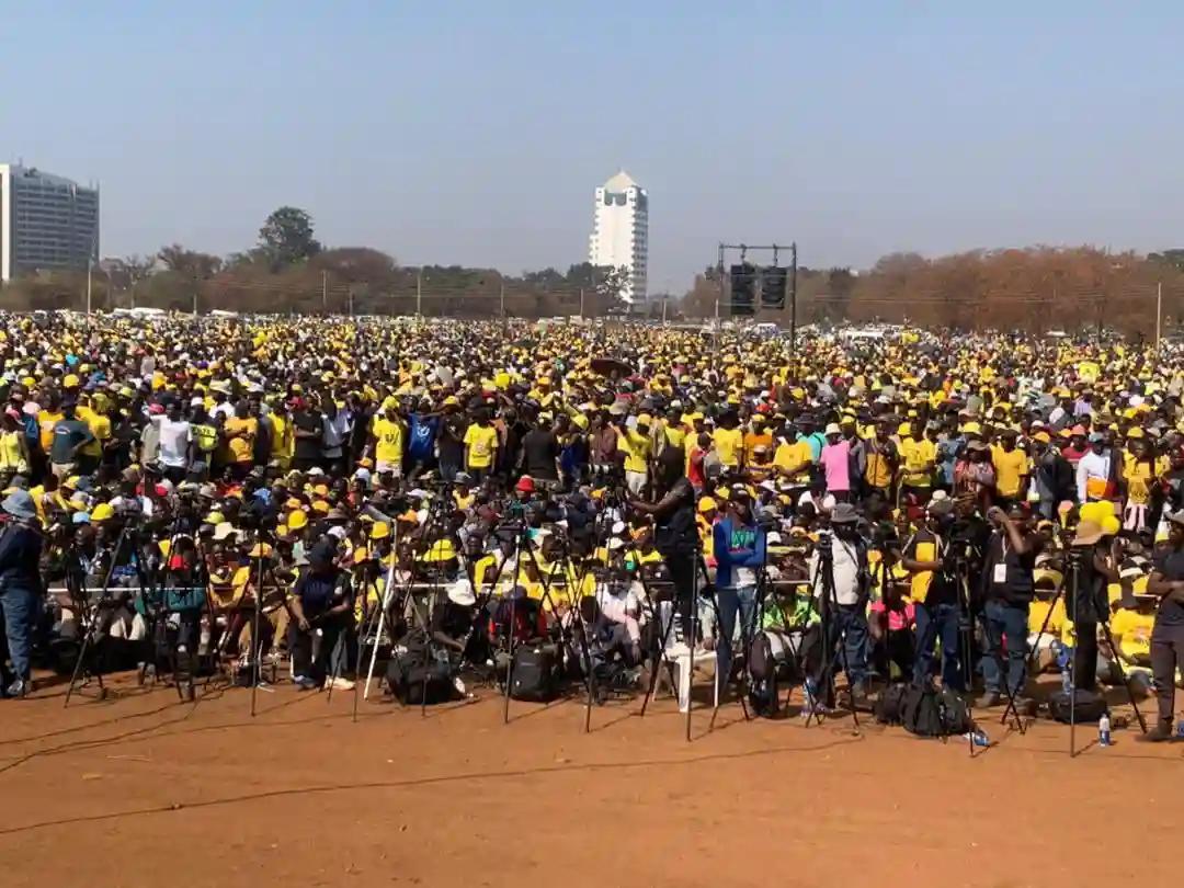 Pictures Chamisa S Final Campaign Rally Before The 23 August Elections Zimbabwe